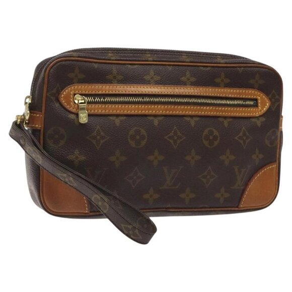 LOUIS VUITTON Monogram Marly Dragonne GM Clutch Bag - Picture 1 of 16